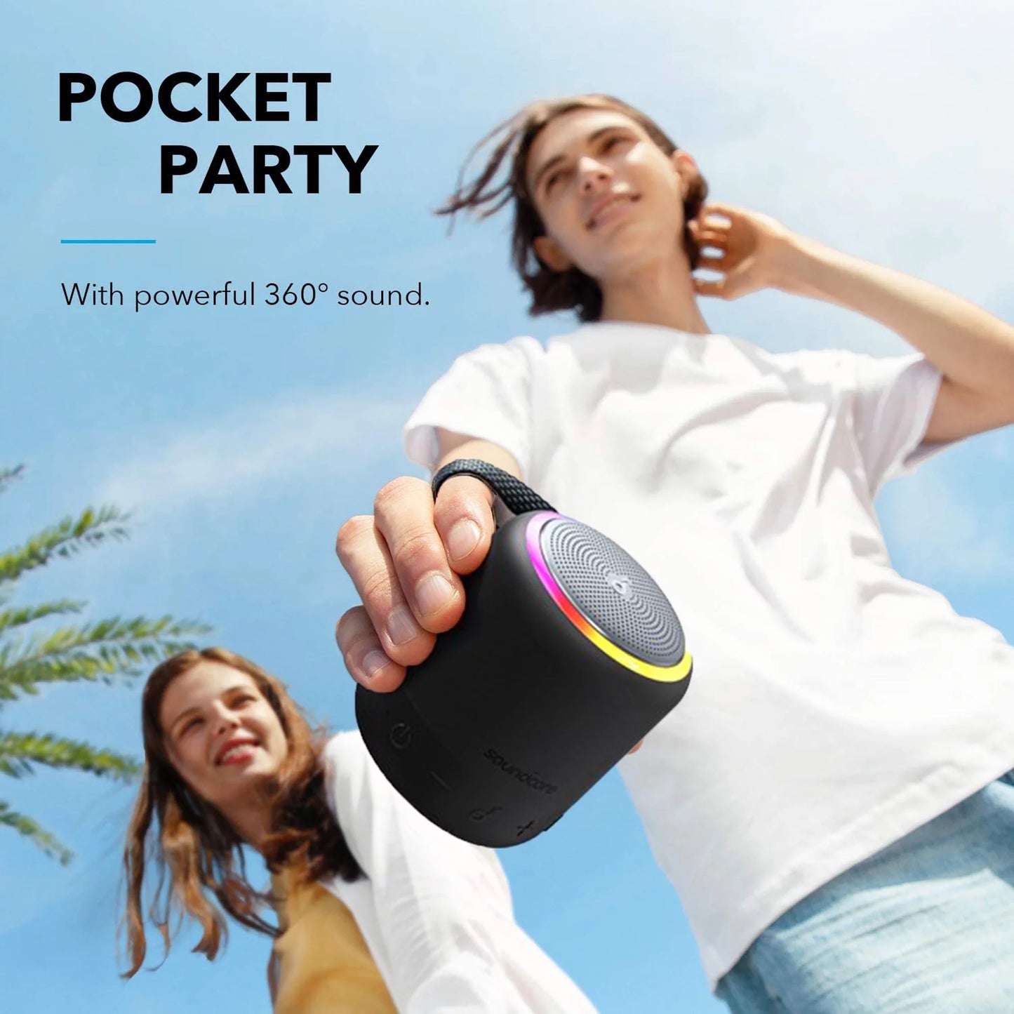 by - Mini 3 Pro Portable Speaker, 15-Hour Playtime, IPX7 Waterproof